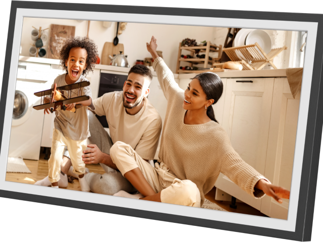 Cadre numérique, nouvelle génération, connecté via l'applicationframeo